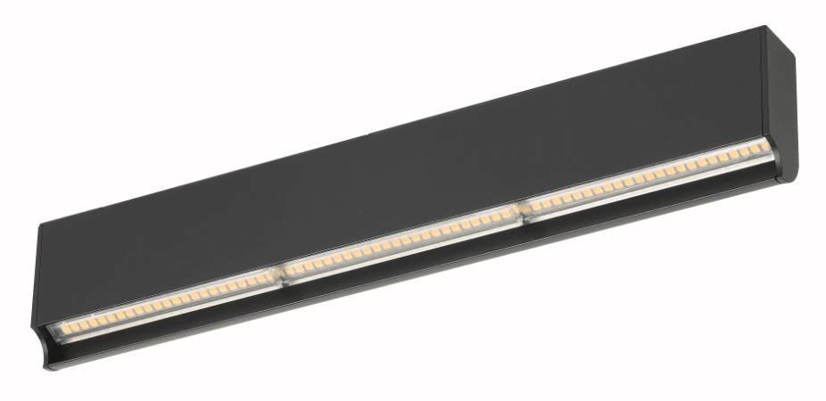 Wall Washer - Slim Track, black asymmetric wall washer module for nuordic slim magnetic track