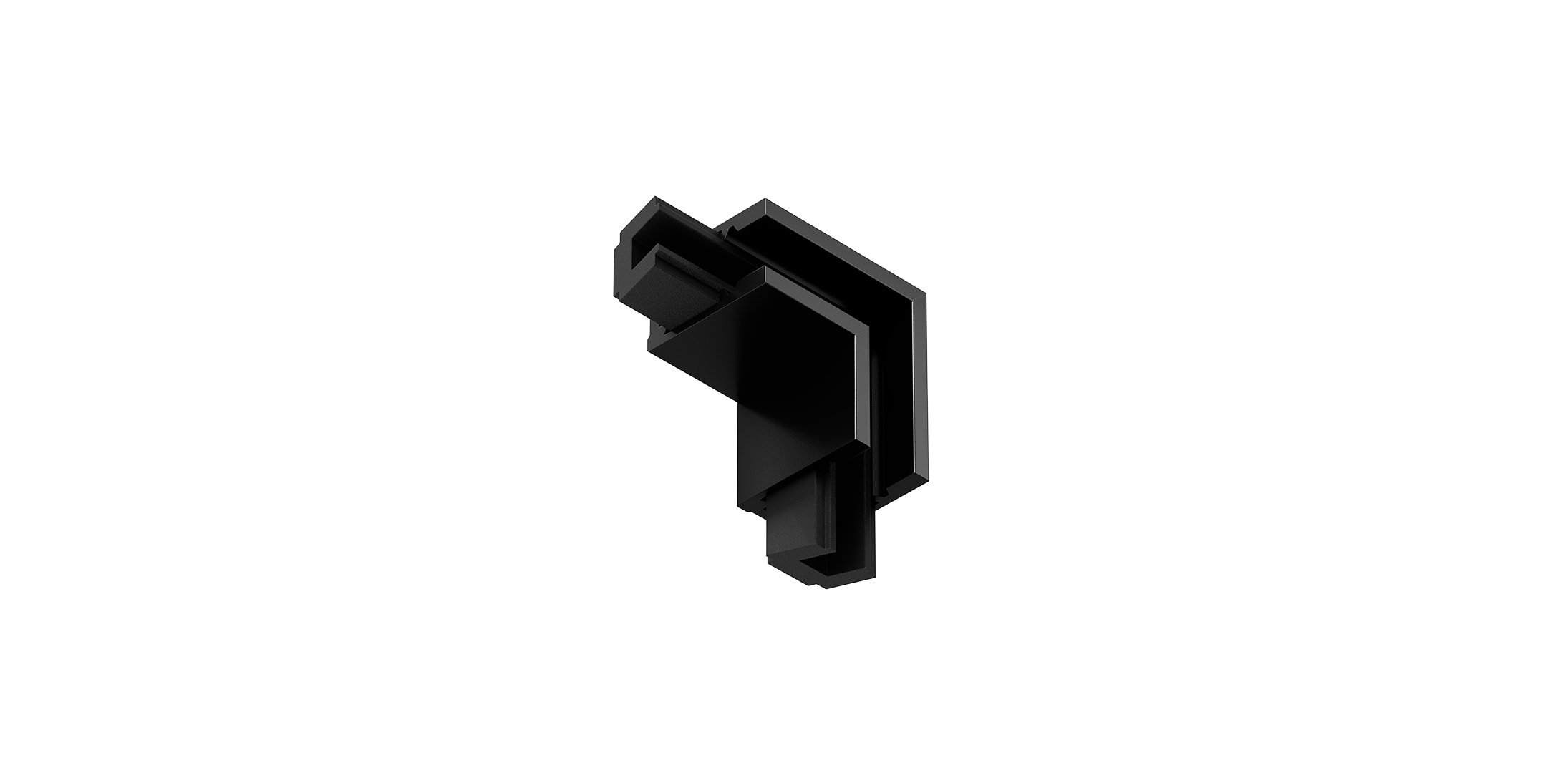 Black surface corner for 7mm magnetic track