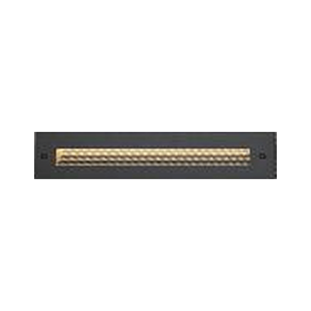 Outdoor Linear Step Light, a long black face with a fine louver across a warm lit slot
