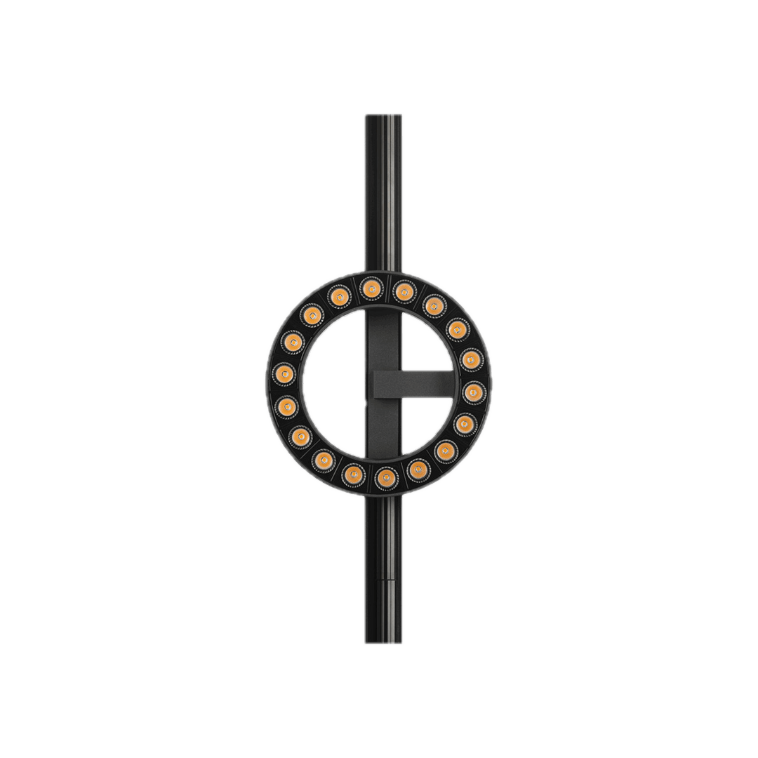 Halo Lens - Standard Track, rotating ring light with lens optics for nuordic 1.5" magnetic track