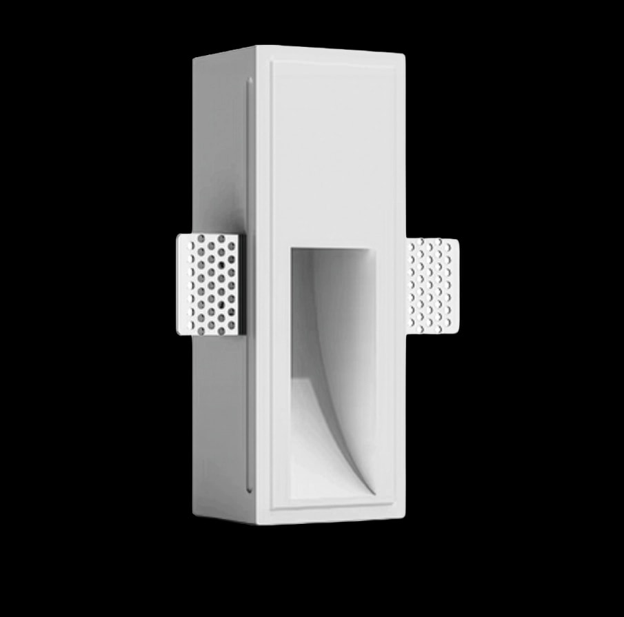 Trimless Gypsum Square Step Light, nuordic step lights