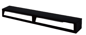 Wallwasher - Standard Track, black asymmetric wall washer module for nuordic 1.5" magnetic track