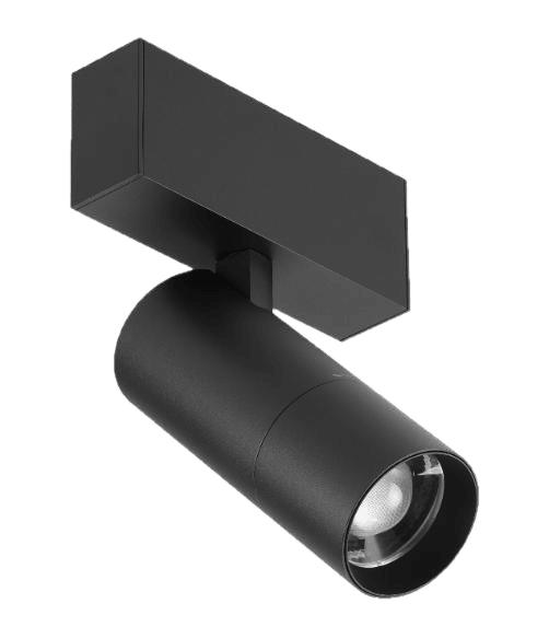 Zoom - Standard Track, black adjustable zoom spotlight for nuordic 1.5" magnetic track