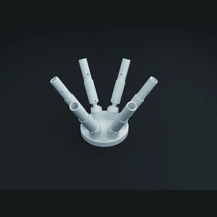 6 Line Base for 18mm Silicone Neon