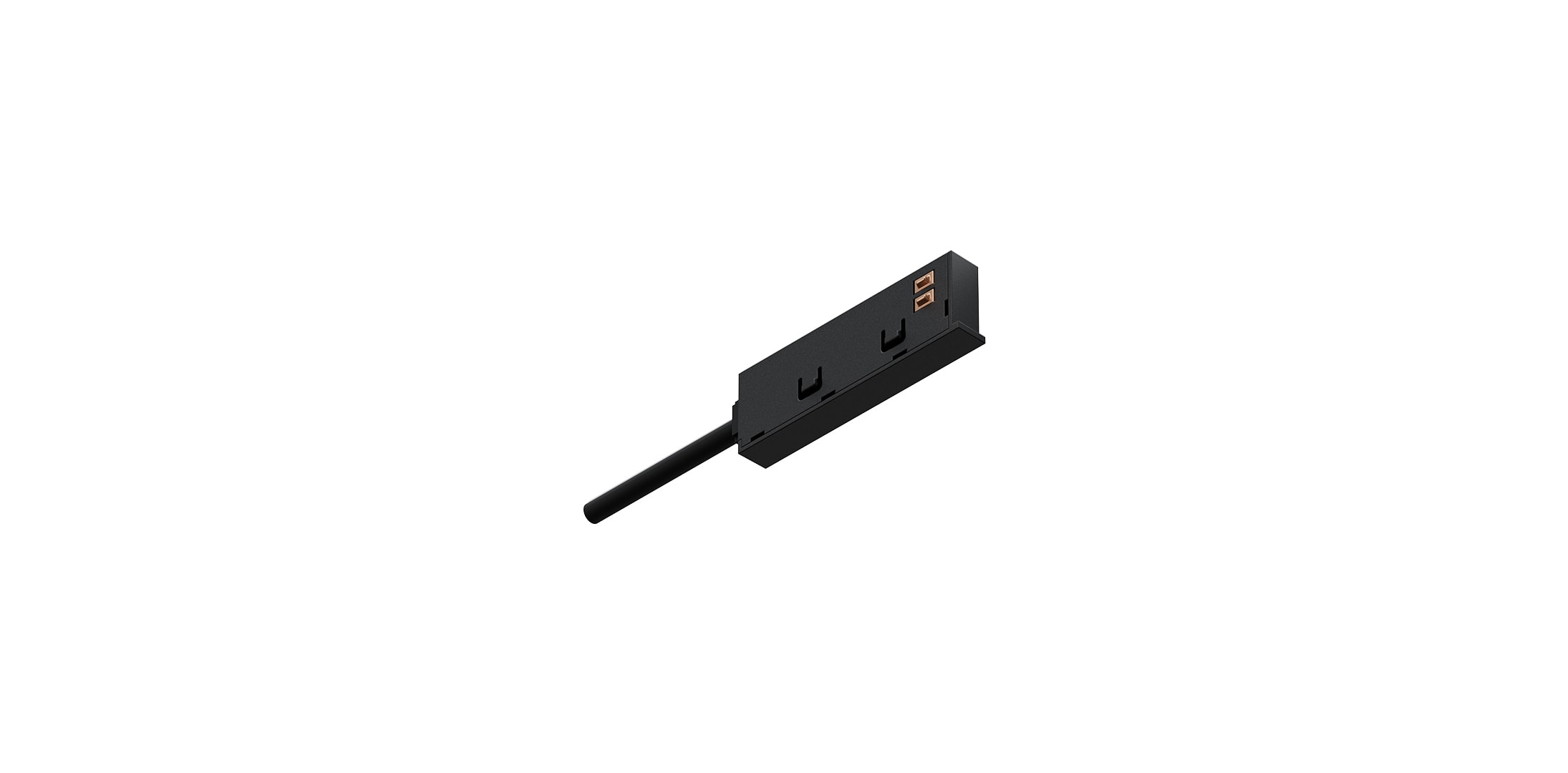Black power feeder for 7mm magnetic track