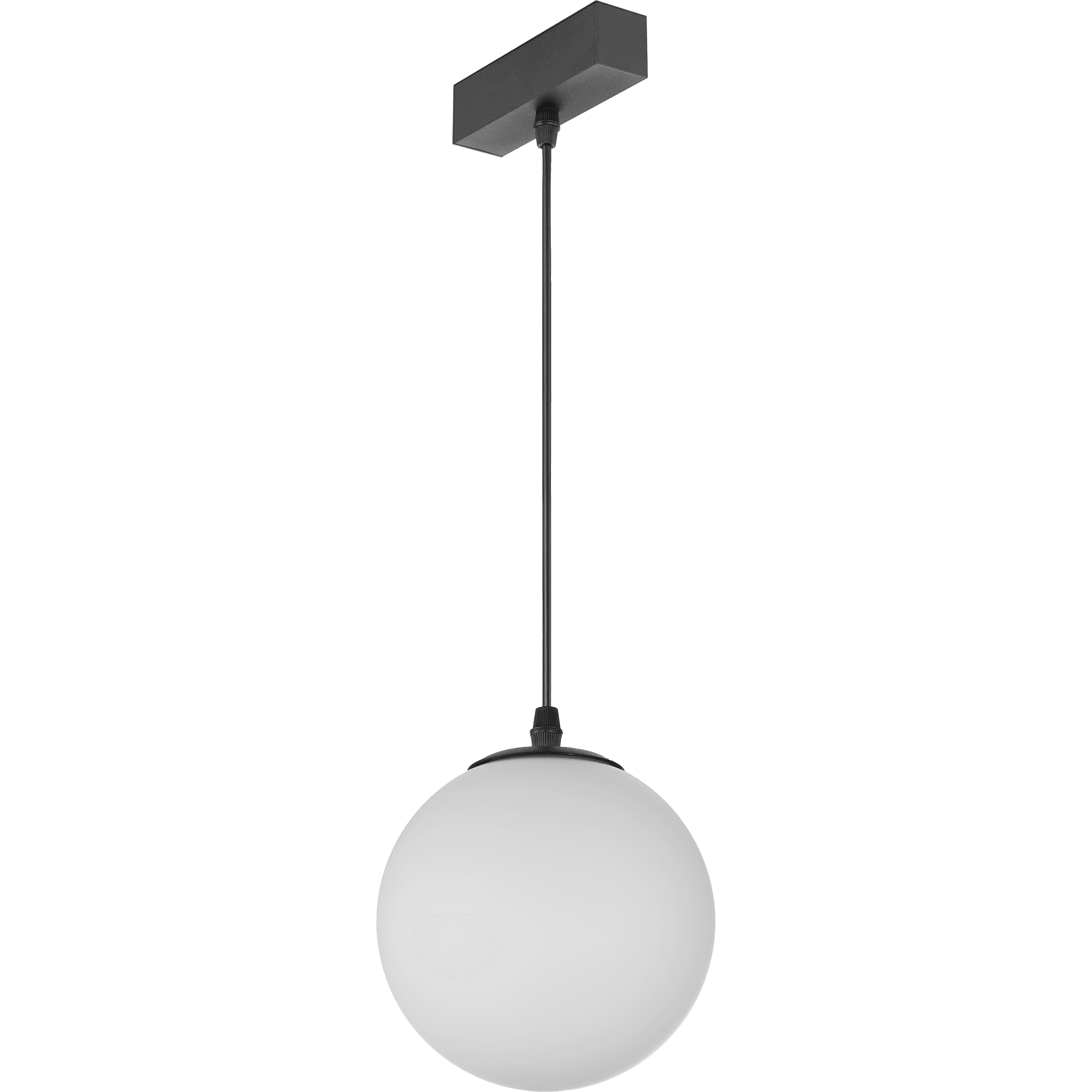 Pendant Global - Standard Track, opal glass globe pendant for nuordic 1.5" magnetic track