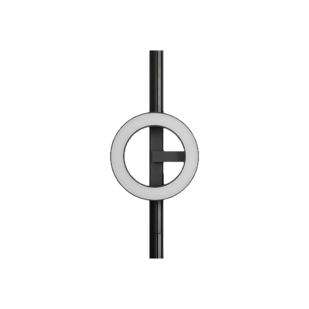 Halo Opal - Standard Track, rotating ring light with opal diffuser for nuordic 1.5" magnetic track