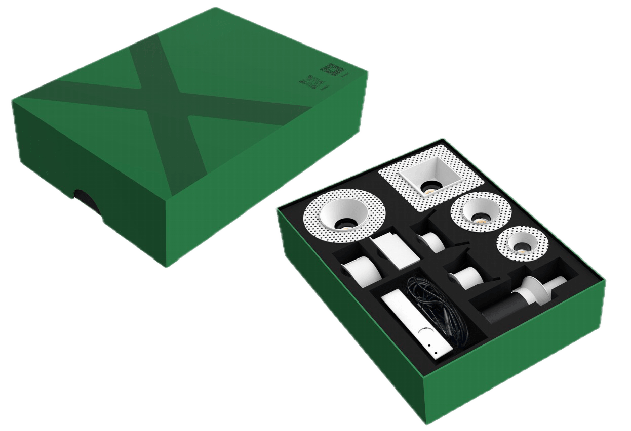Nuordic Compact Recessed Downlight + Spotlight Sample Kit (Reseller Demo Box)
