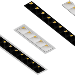 Linear Multi Spot Recessed Light With 5 Bulbs