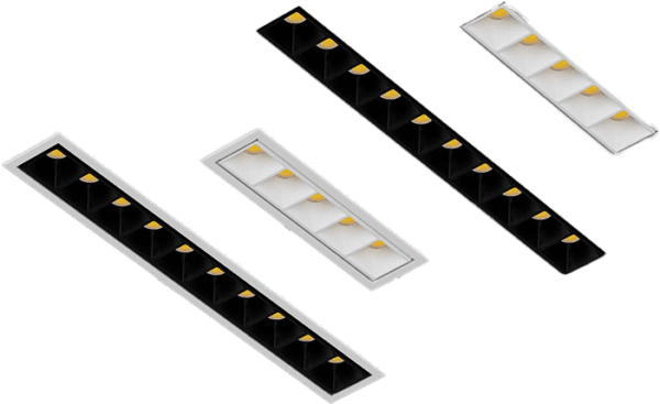 Linear Multi Spot Recessed Light With 5 Bulbs