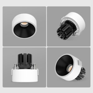 Semi-Recessed Protruding Round Pot Light