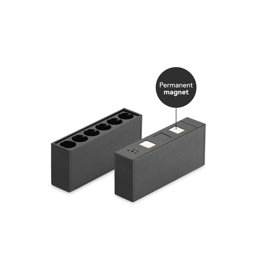 Magnetic track lighting system