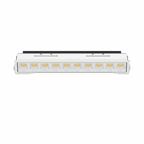 12 Inch 10 Bulb Recessed Linear LED Light