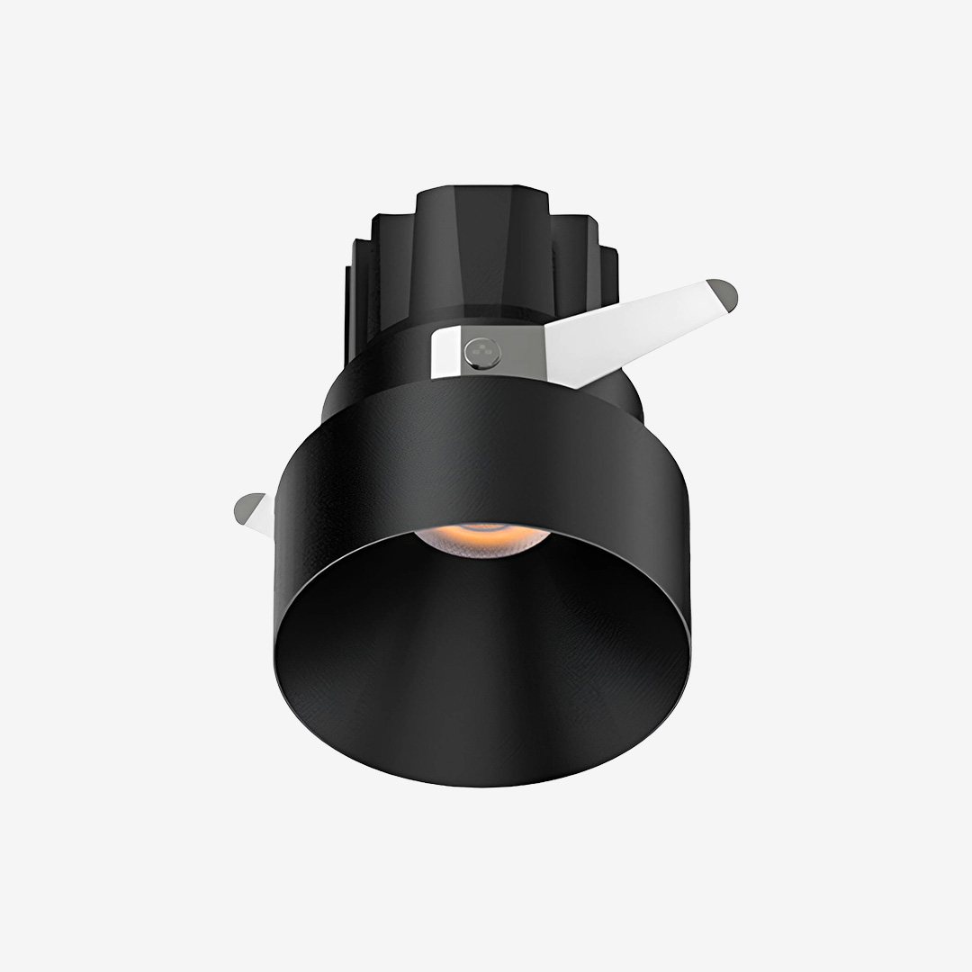 3 Inch Recessed Protruding Downlight - Black
