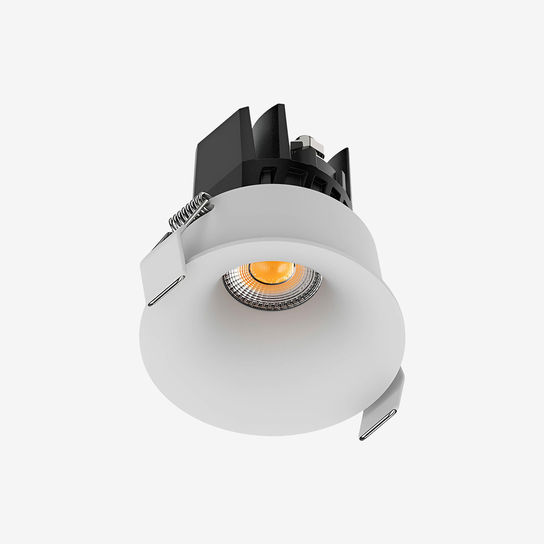 3 Inch Recessed Round Fixed IP65 Wet Rated Downlight - White