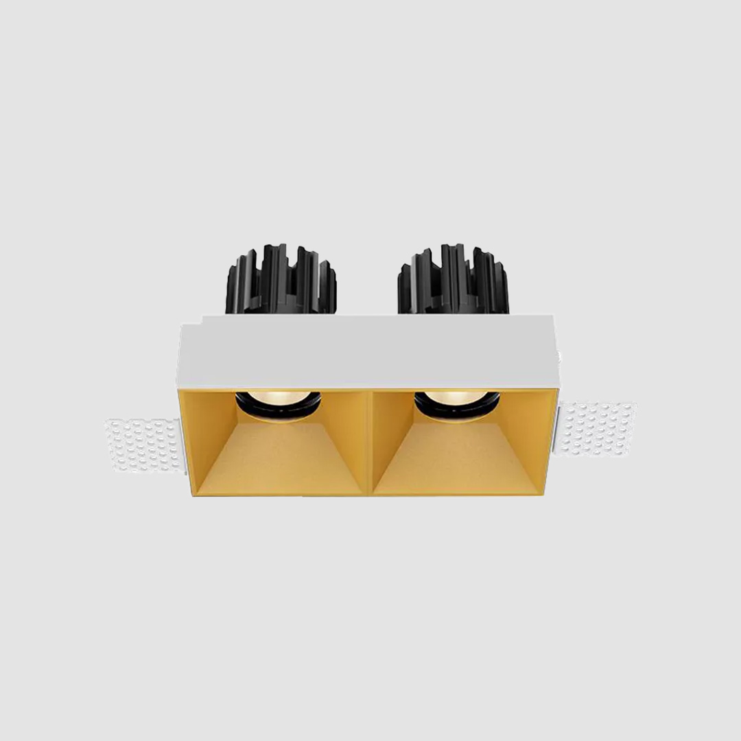 3 Inch Recessed Square Adjustable Double Downlight