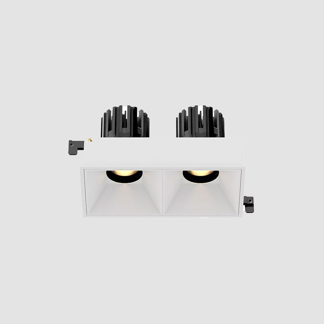 3 Inch Recessed Square Adjustable Double Downlight