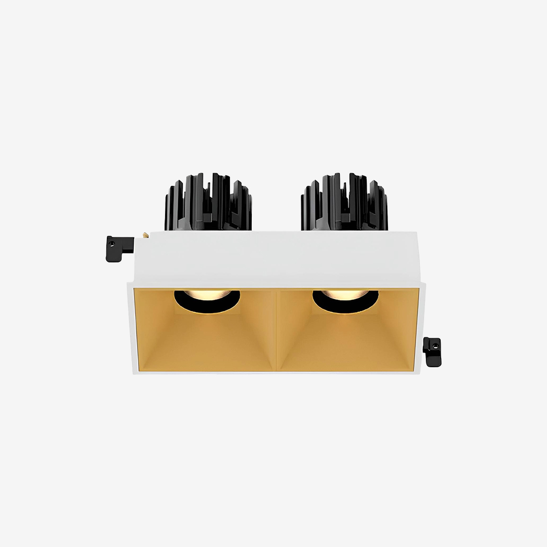 3 Inch Recessed Square Adjustable Double Downlight