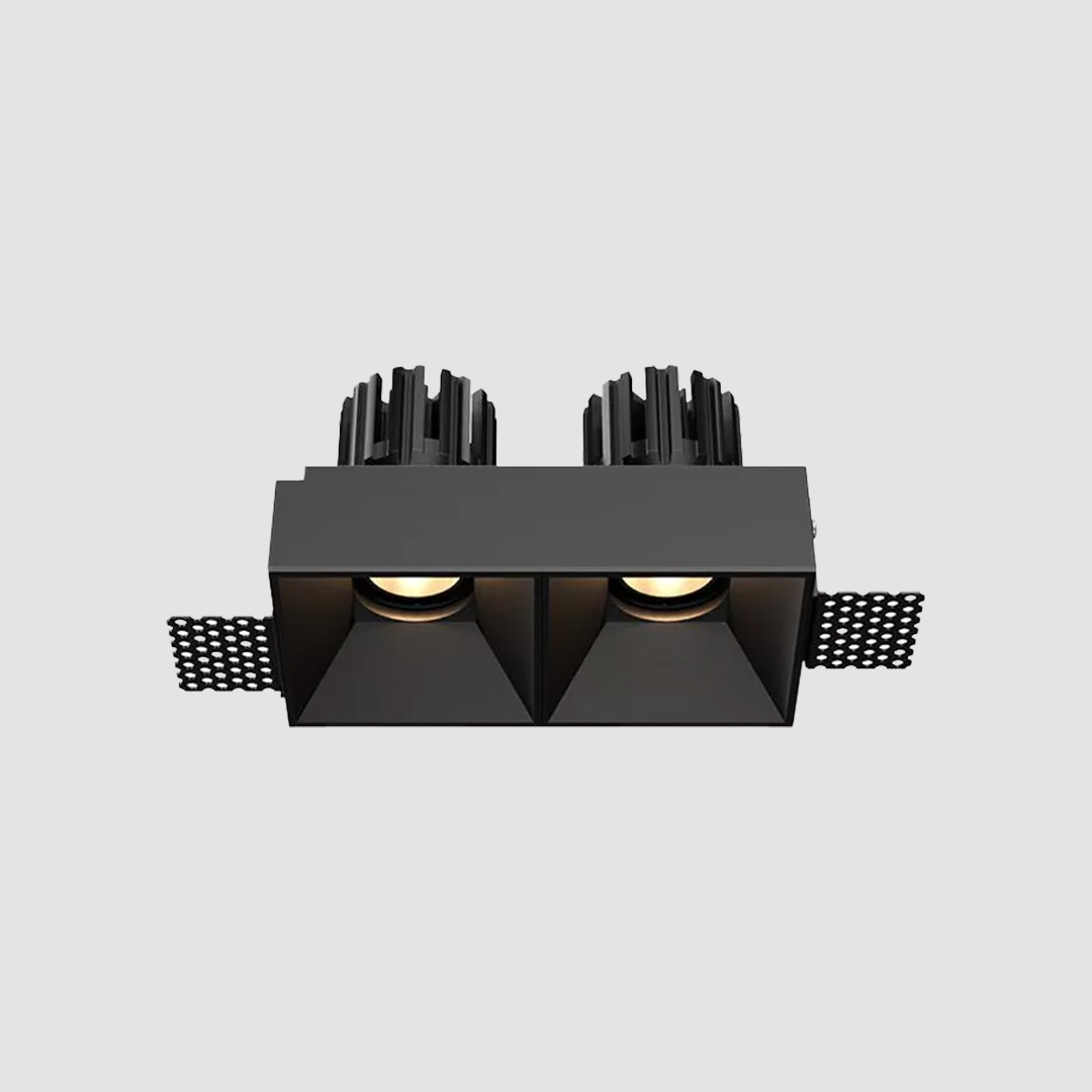 3 Inch Recessed Square Adjustable Double Downlight