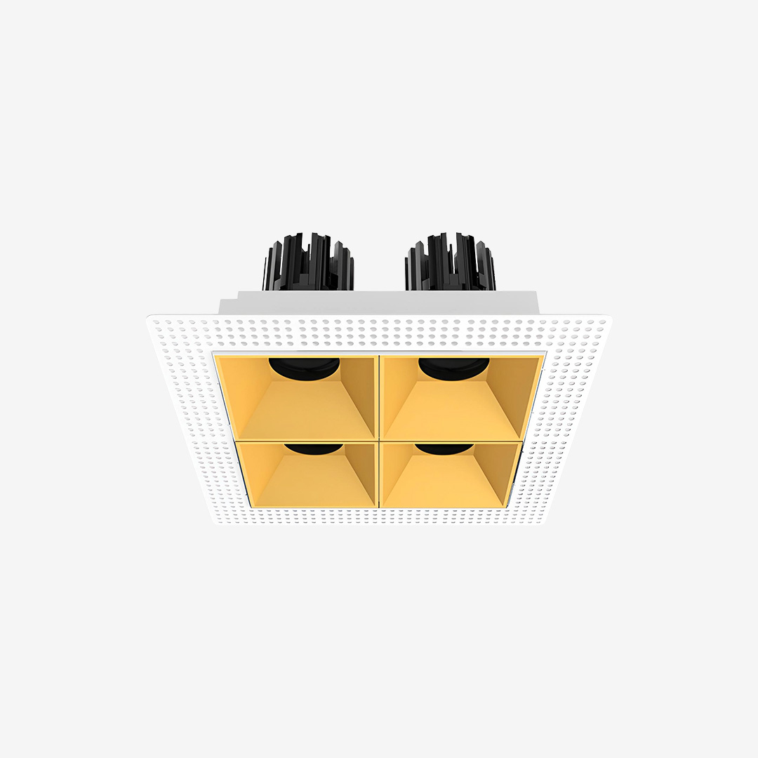 3 Inch Recessed Square Adjustable Quadruple Downlight