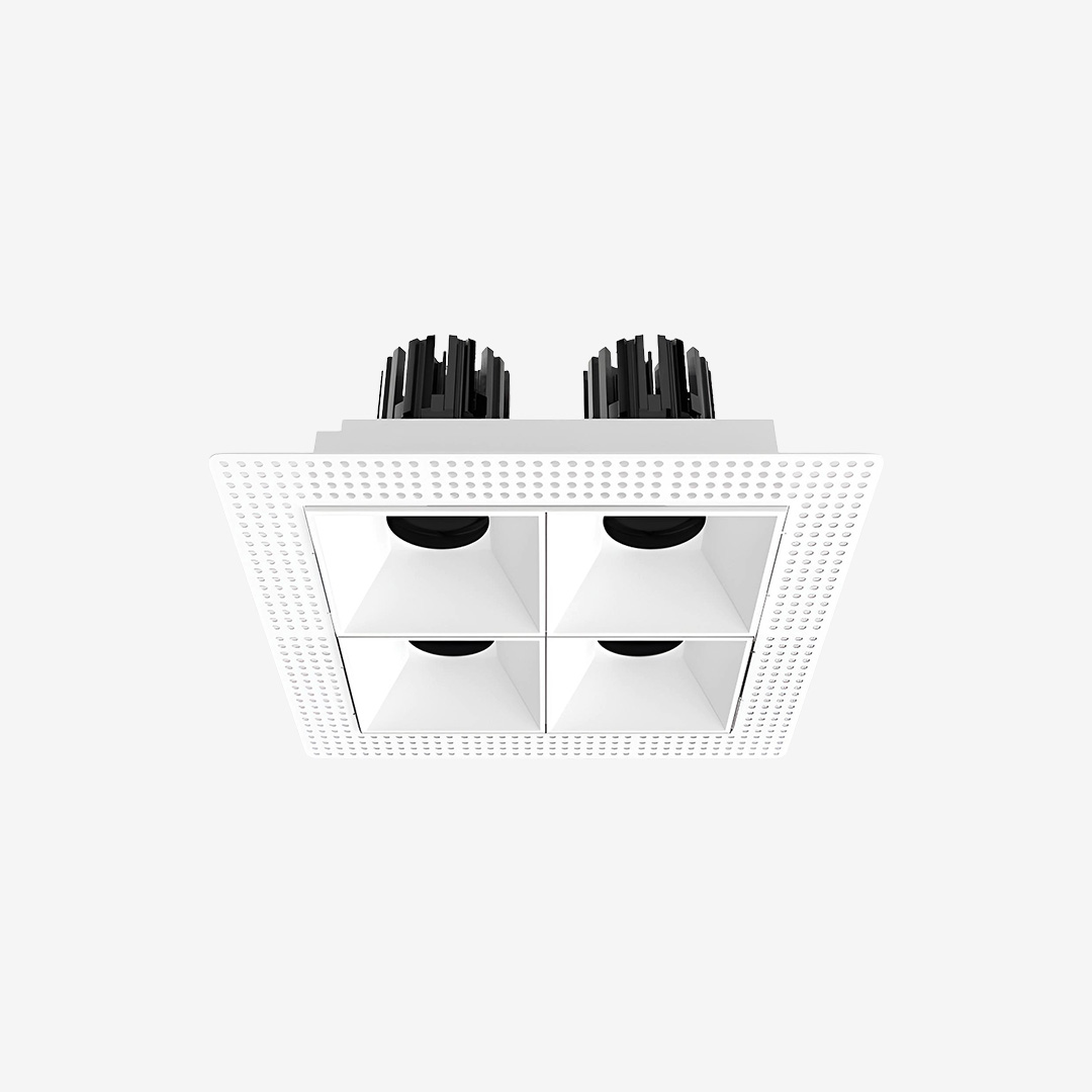 3 Inch Recessed Square Adjustable Quadruple Downlight