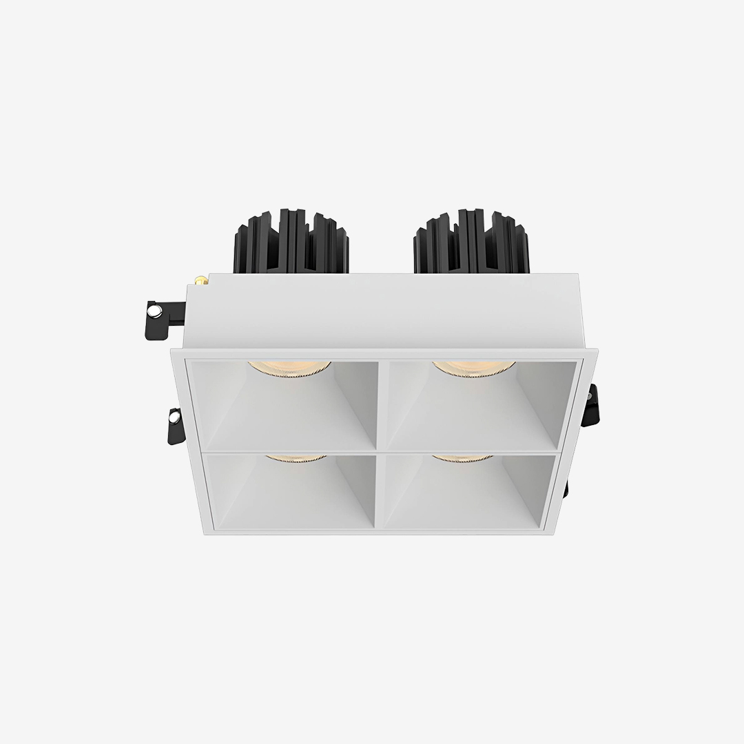 3 Inch Recessed Square Adjustable Quadruple Downlight