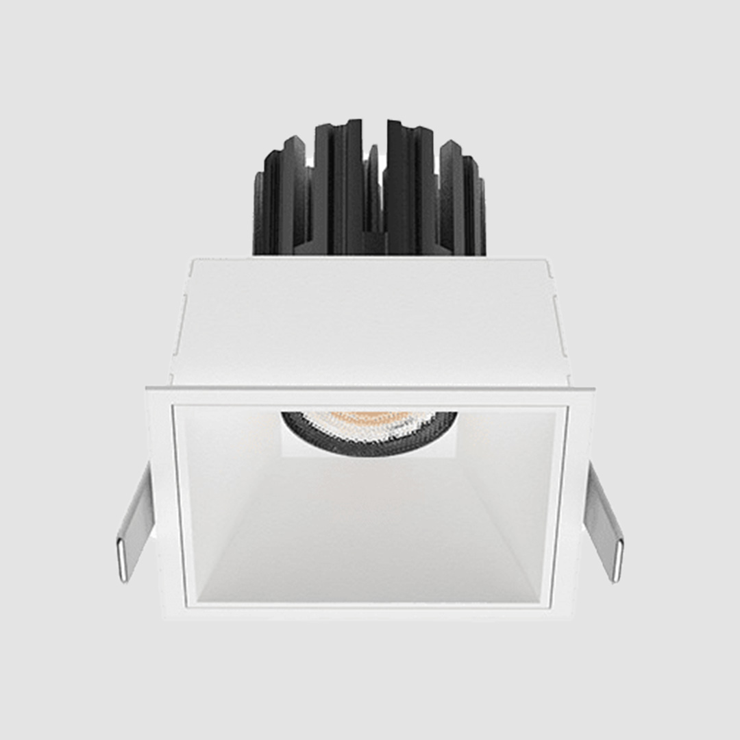 3 Inch Recessed Square Fixed IP65 Outdoor Downlight - White