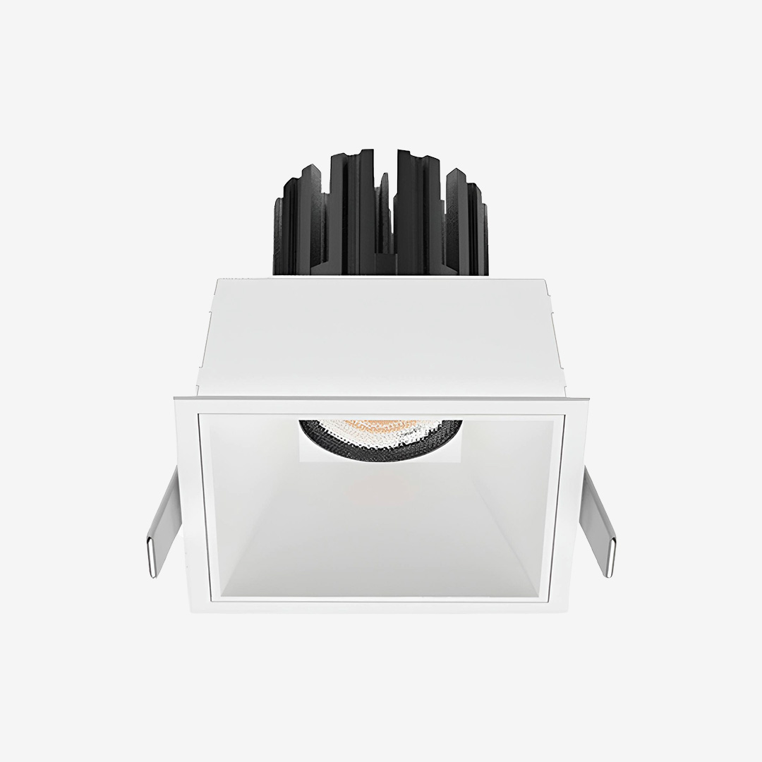 3 Inch Recessed Square Fixed IP65 Wet Rated Downlight - White