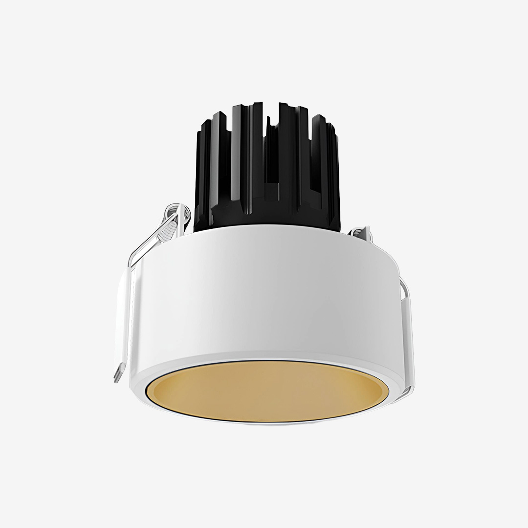 3 Inch Semi-Recessed Round Adjustable Downlight - Gold