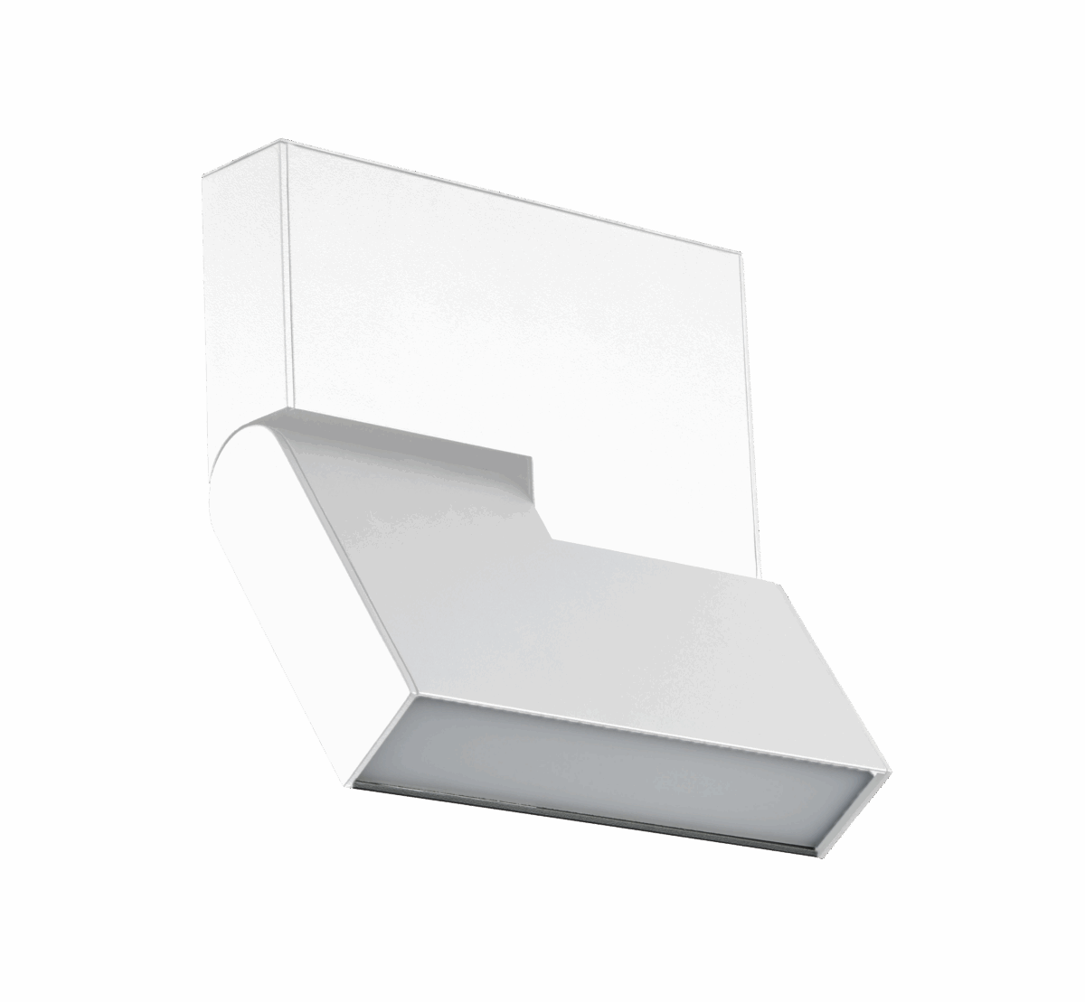 Folding Linear Diffuser - Slim Track - White, 8W