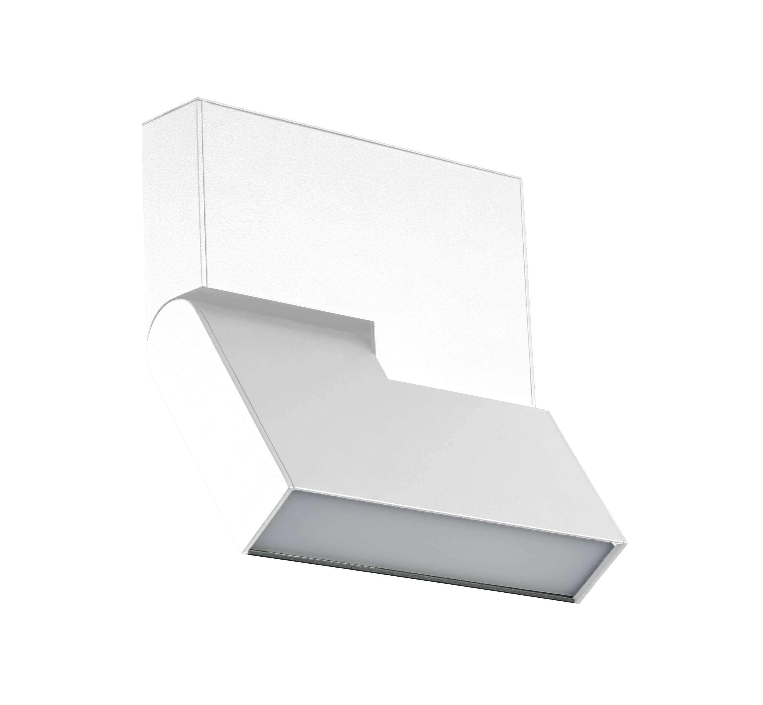 Folding Linear Diffuser - Standard Track - White, 8W