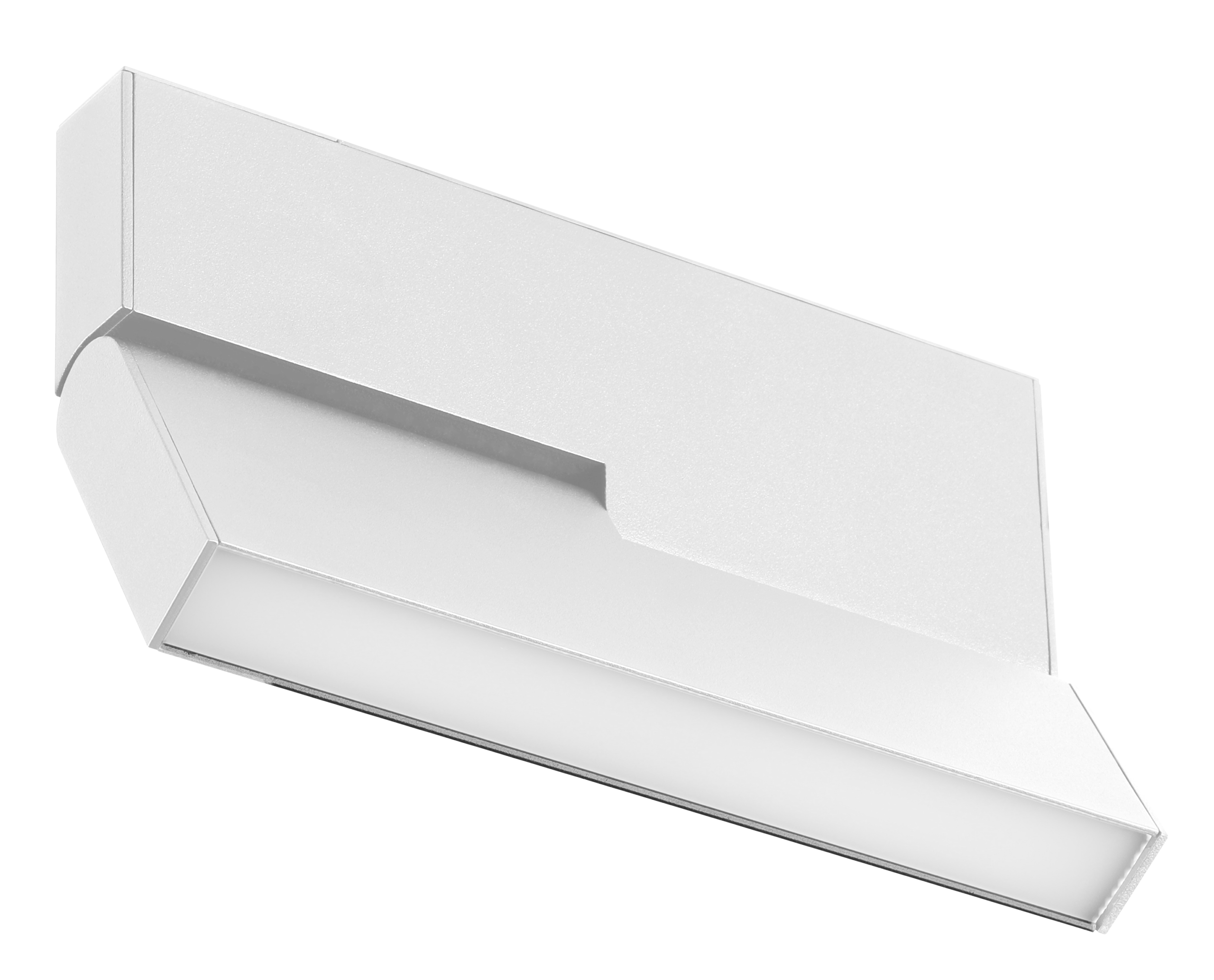 Folding Linear Diffuser - Standard Track - White, 16W