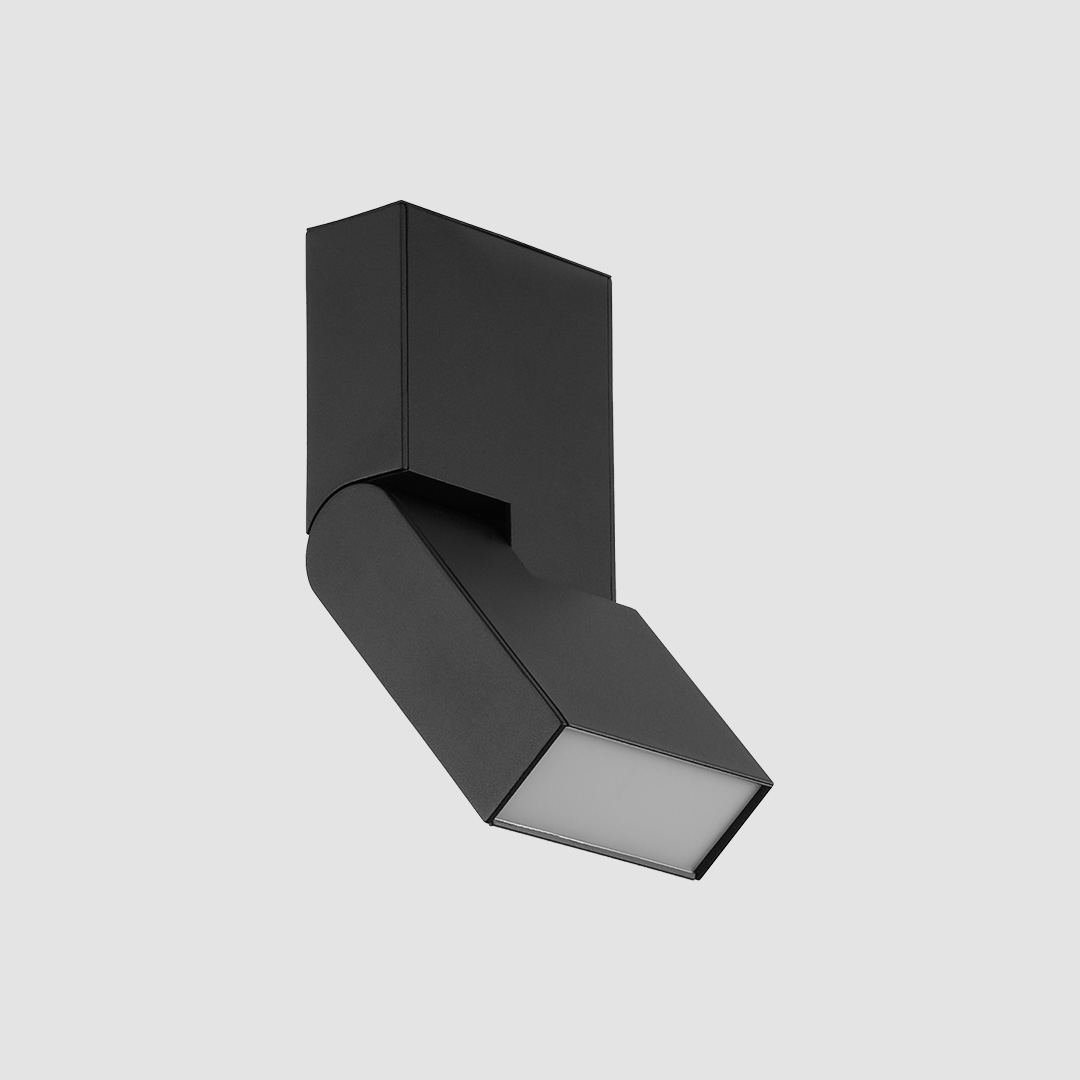 Folding Linear Diffuser - Slim Track - Black, 4W