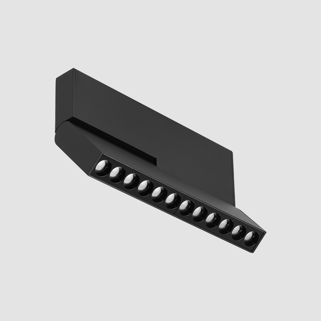 Folding Multi Spot - Slim Track - Black, 16W