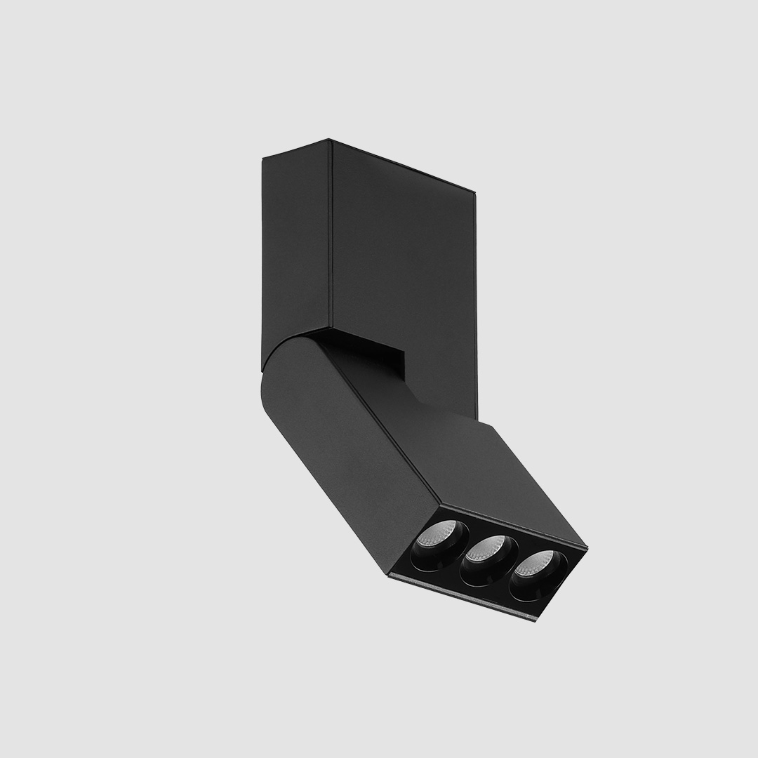 Folding Multi Spot - Slim Track - Black, 4W