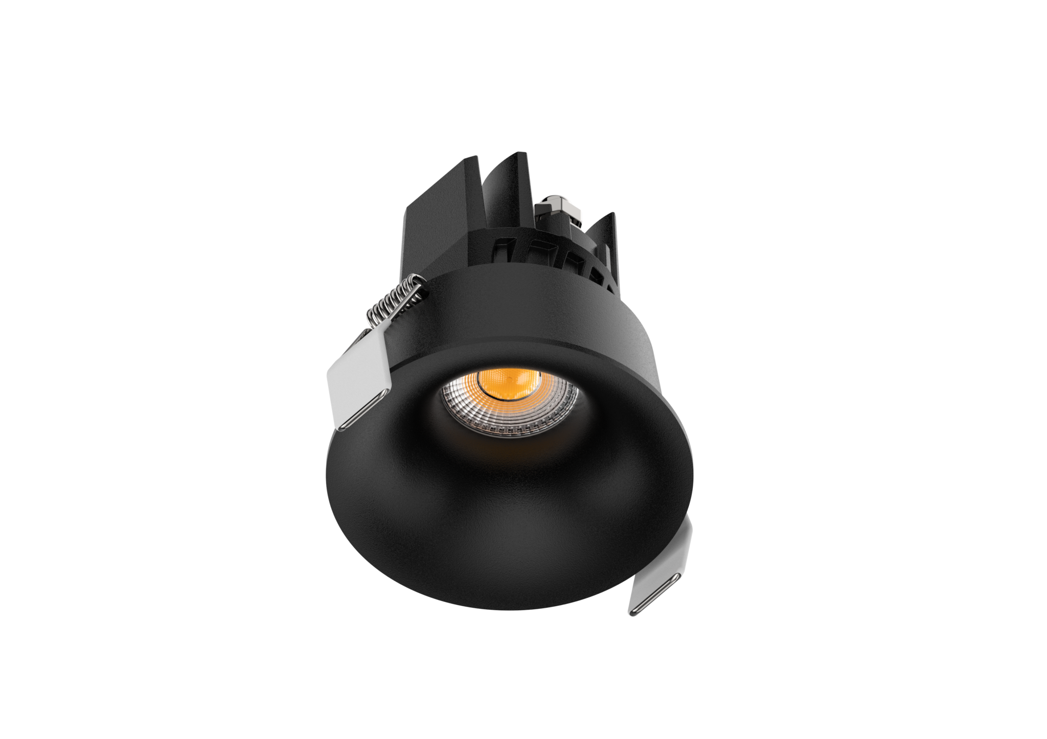 3 Inch Recessed Round Fixed IP65 Outdoor Downlight - Black