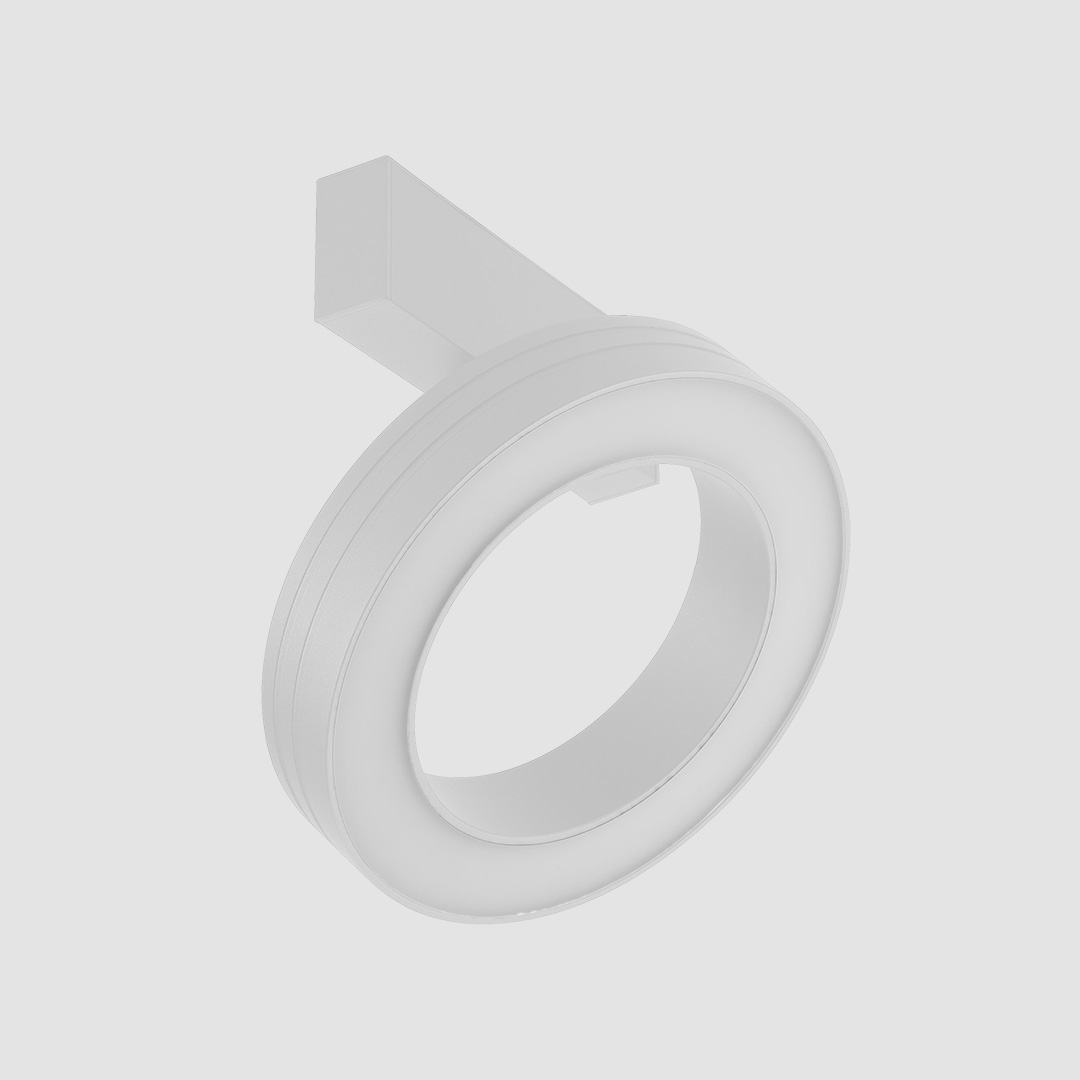 Halo Diffuser Attachment - Standard Track - 18W, White