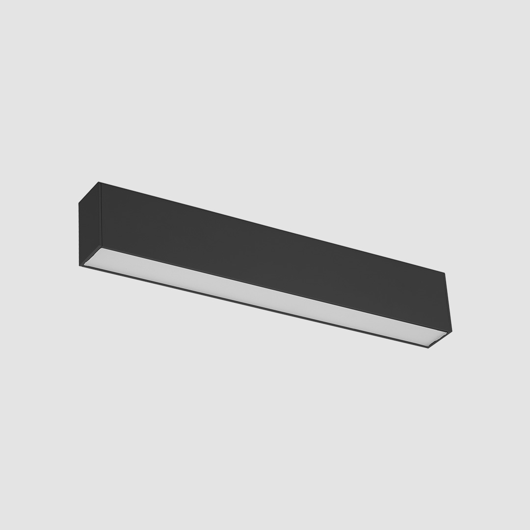 Linear Diffuser - Slim Track - Black, 26W
