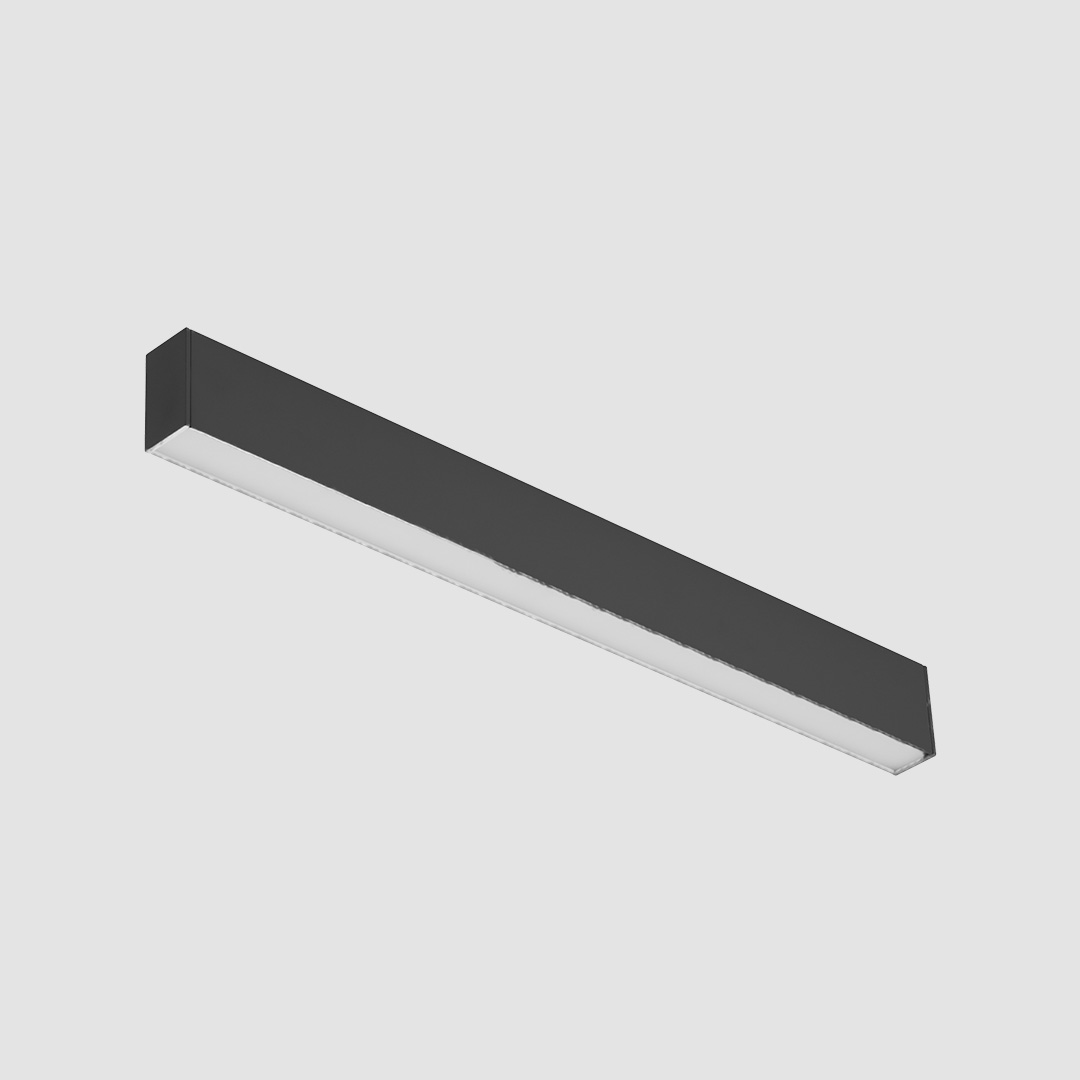 Linear Diffuser - Slim Track - Black, 39W