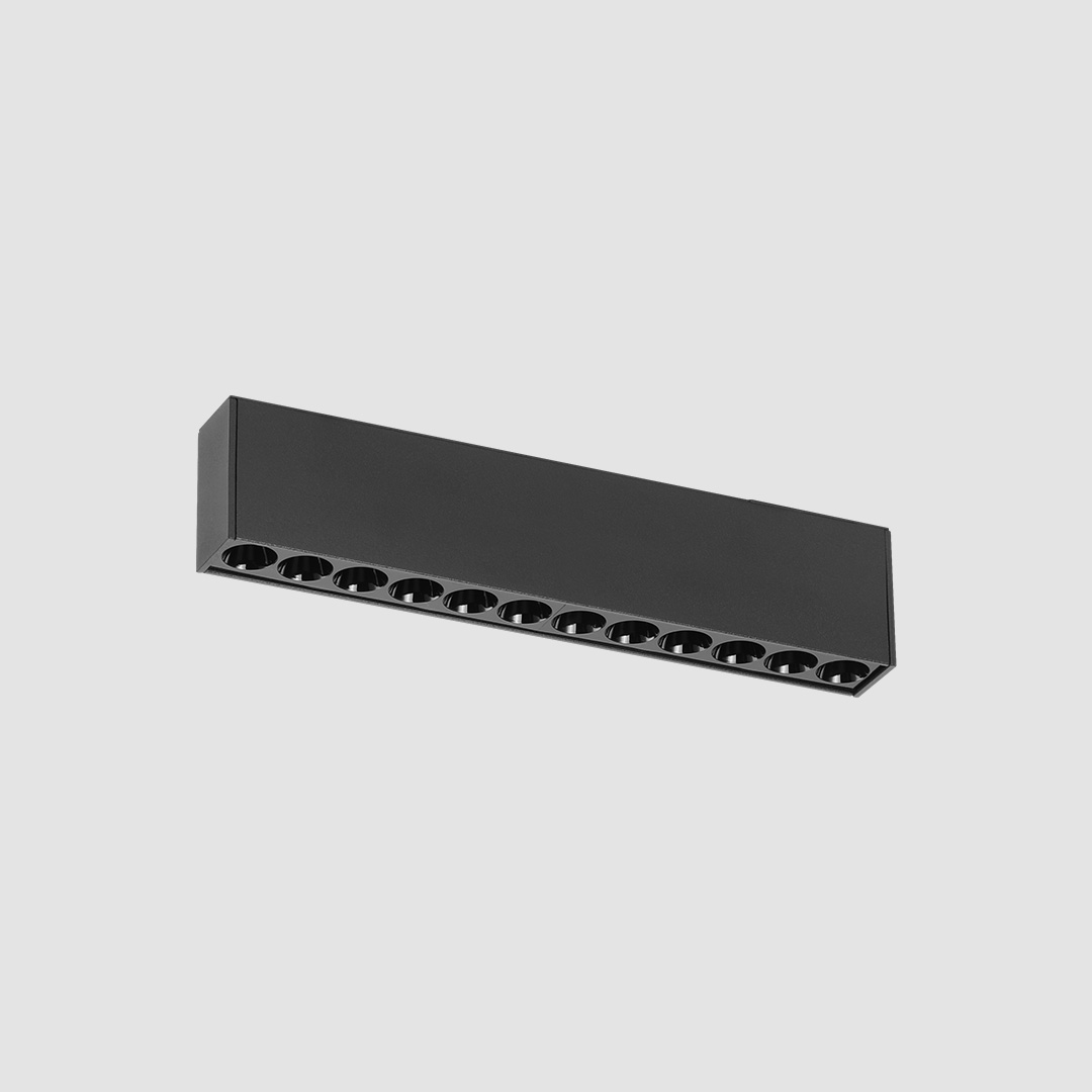 Linear Multi Spot - Standard Track - Black, 16W