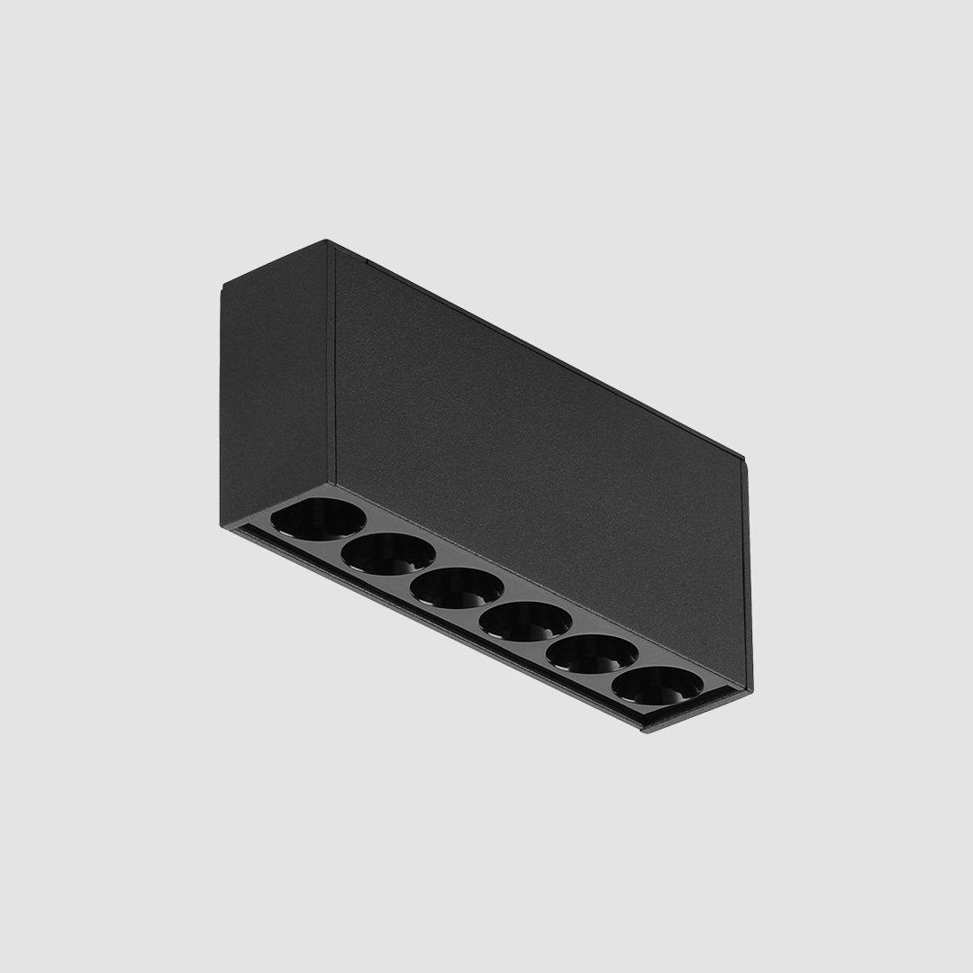 Linear Multi Spot - Slim Track - Black, 24W