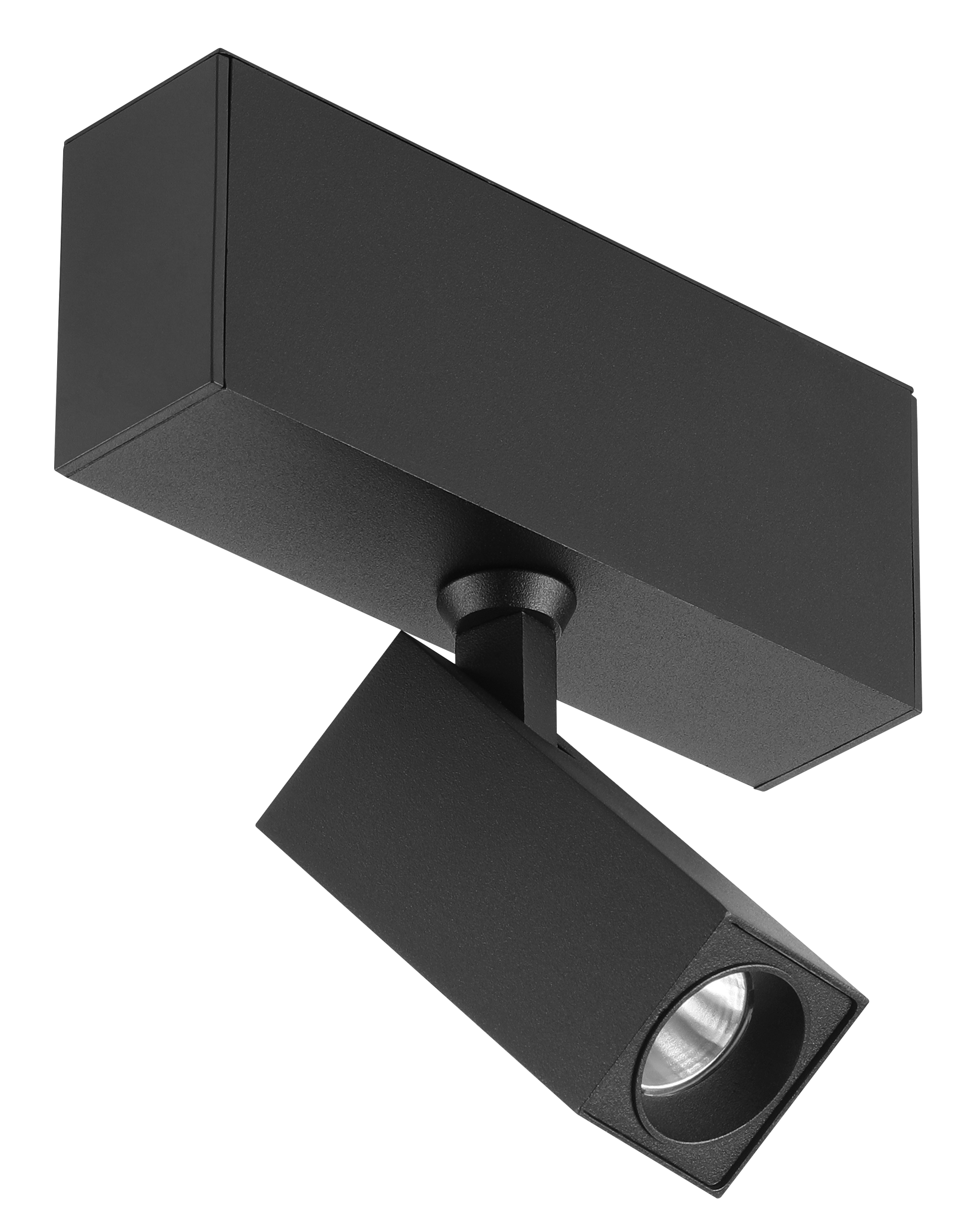 Square Spot Light - Standard Track - Black, 8W