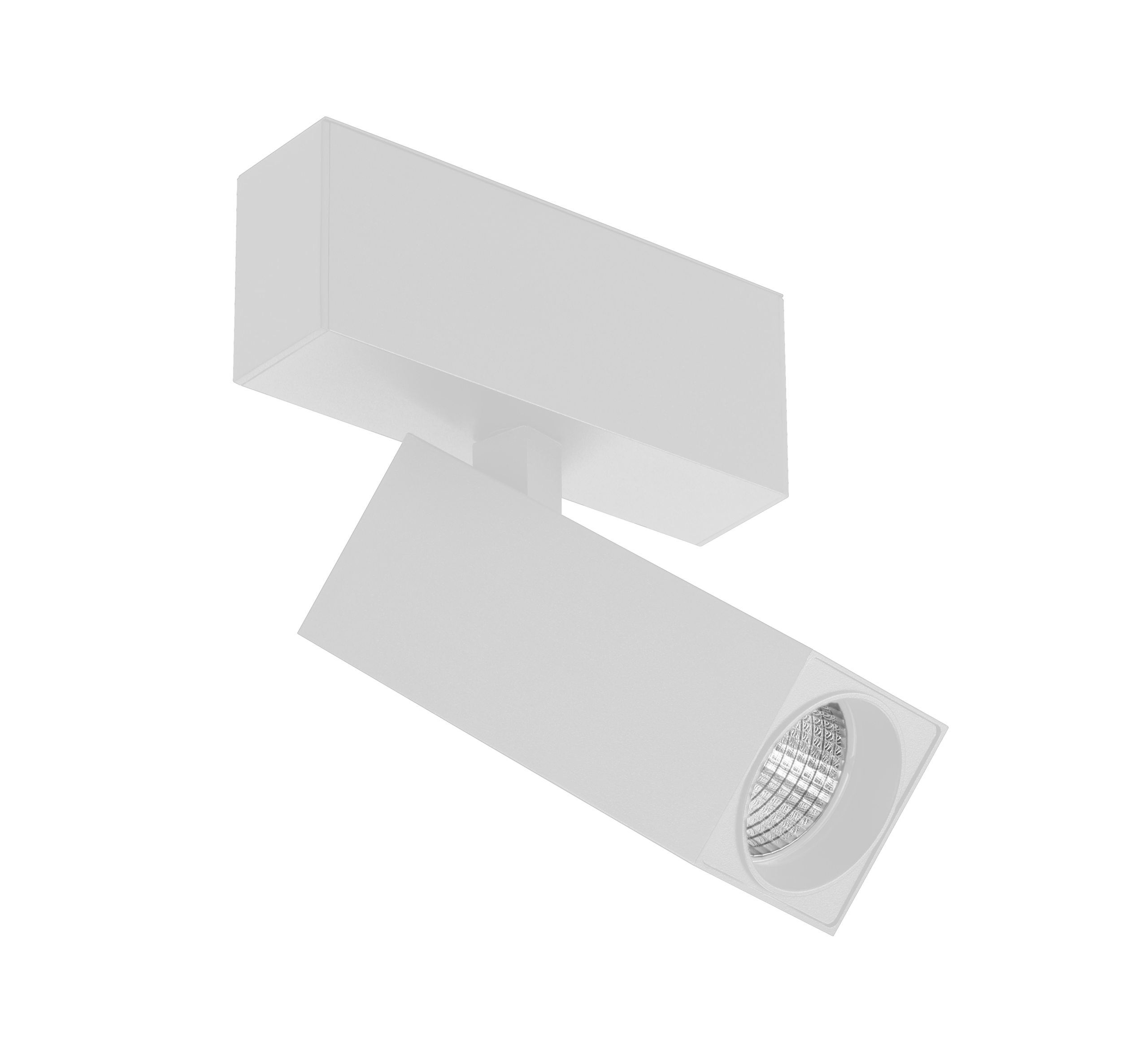 Square Spot Light - Standard Track - White, 10W