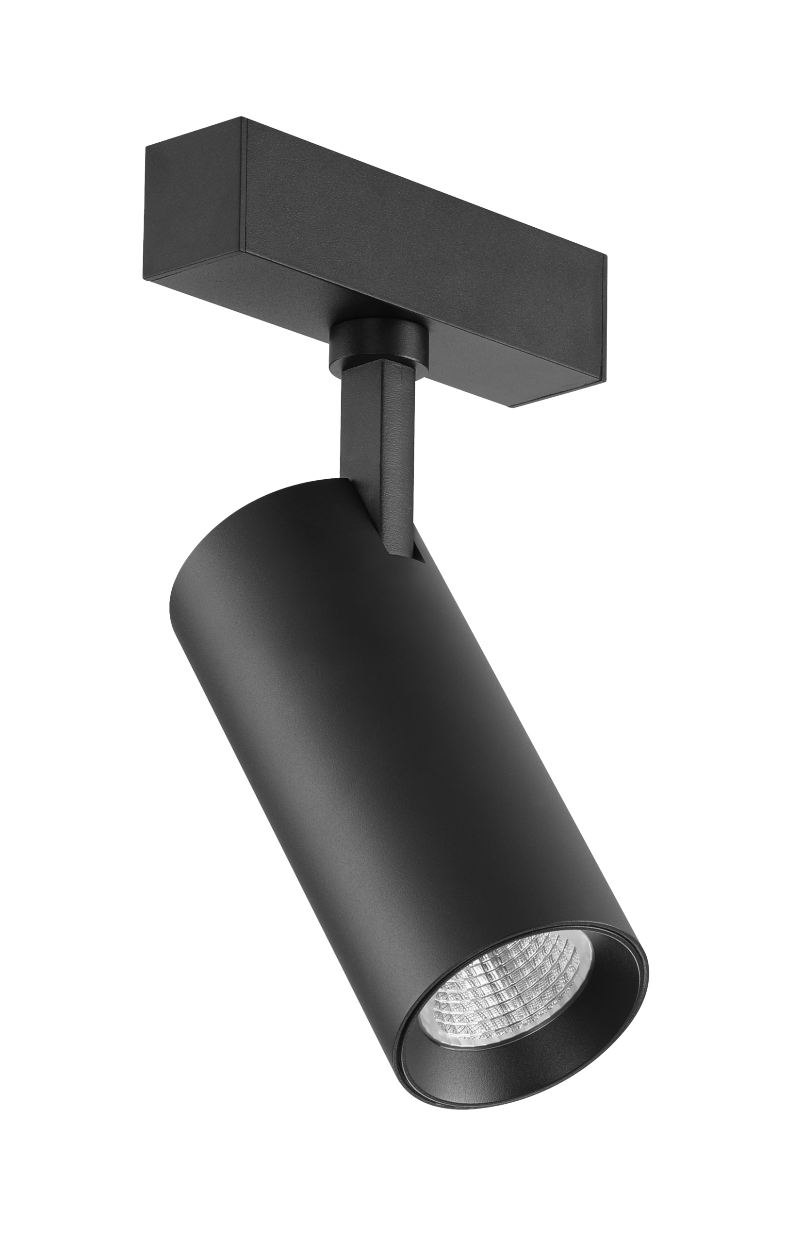 Round Spot Light - Standard Track - Black, 20W