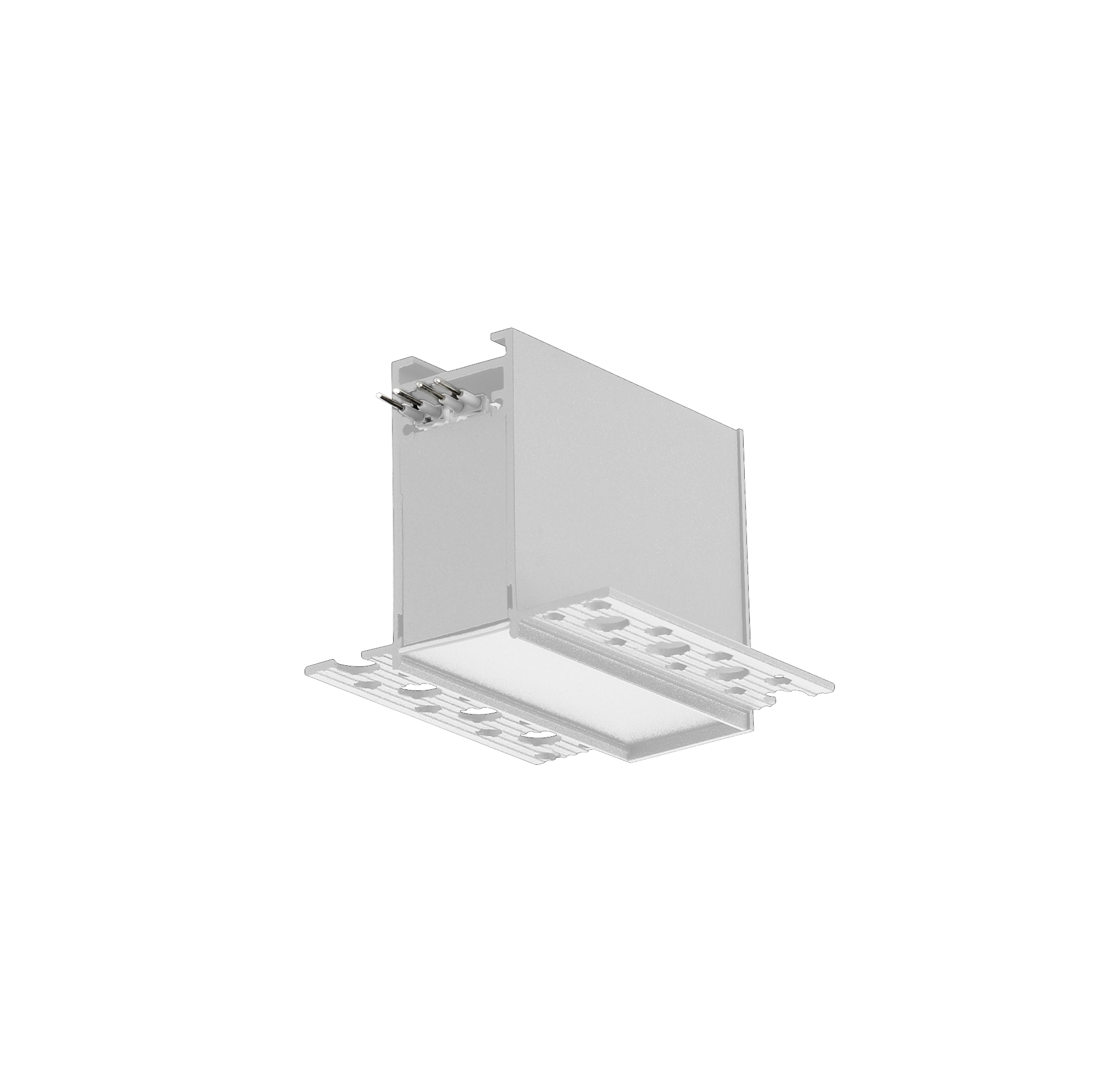Input Terminal - Standard Track - White, Trimless