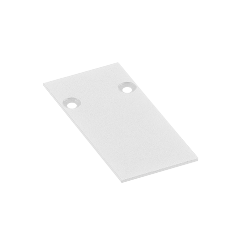 End Cap - Standard Track - White
