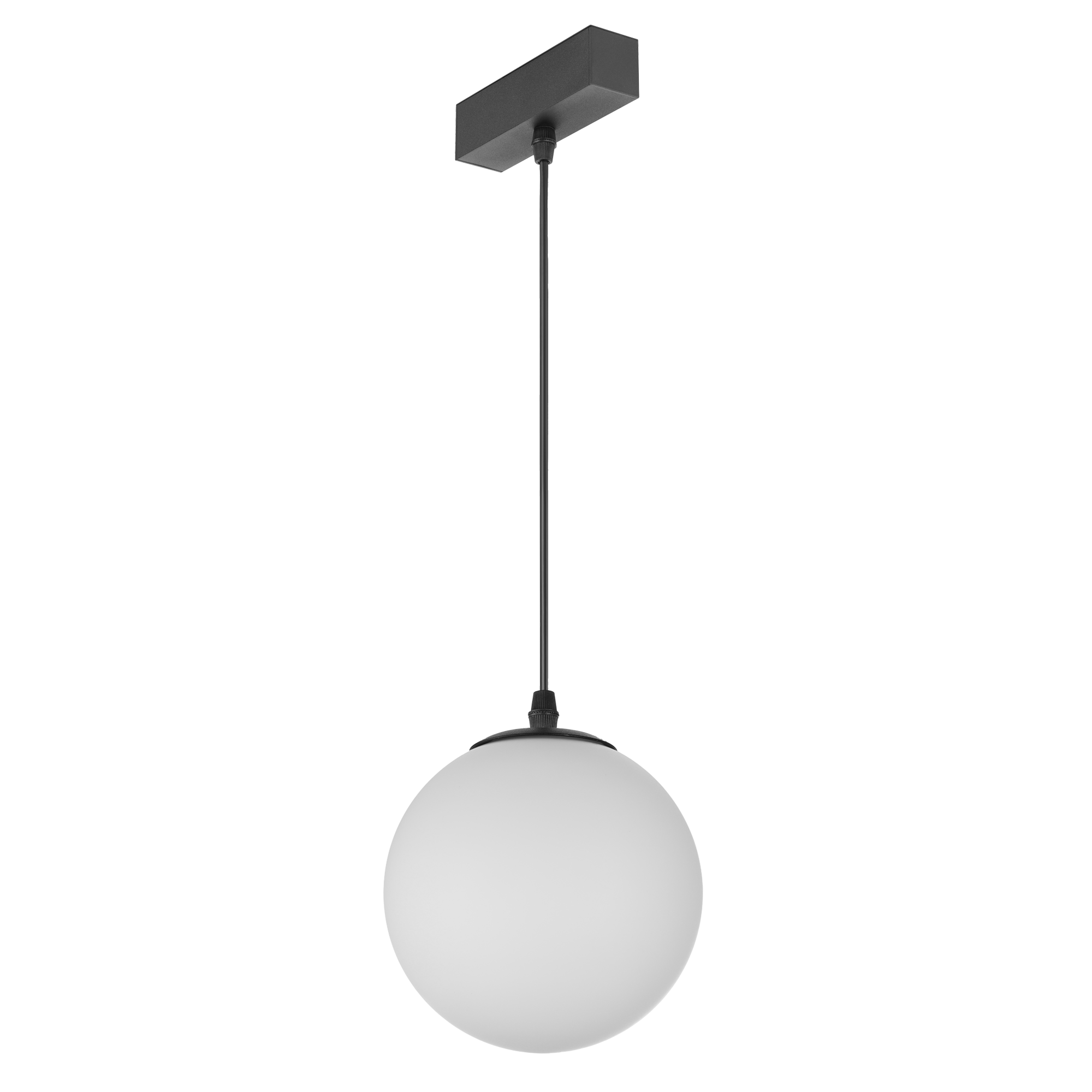 Globe Pendant - Standard Track - Black
