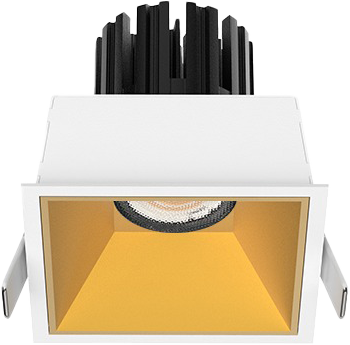 3 Inch Recessed Square Fixed IP65 Outdoor Downlight - Gold