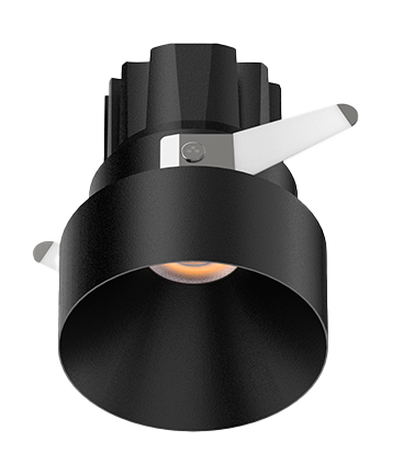 3 Inch Recessed Protruding Downlight - Black