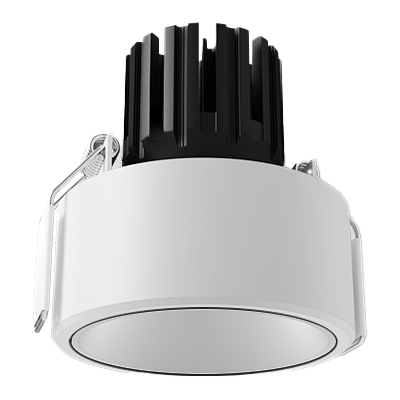 3 Inch Semi-Recessed Round Adjustable Downlight - White